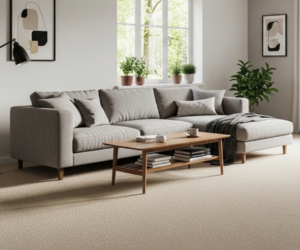 Clean Sofa in cozy living room