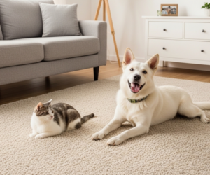 Pet stains on carpet