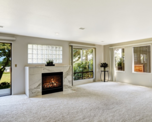 Modern home with clean carpet